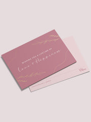 Bride Wish Card